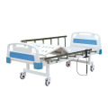 Manual médico 2 Crank Bed para hospital con barandilla de aluminio